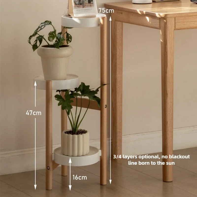 Indoor Herb Garden - حامل نباتي متدرج من الخشب الصلب