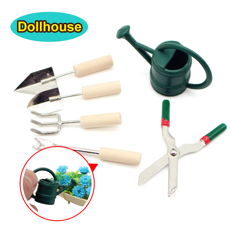 Watering Can - 1/12 دمية محاكاة مسقاة المجرف مقص