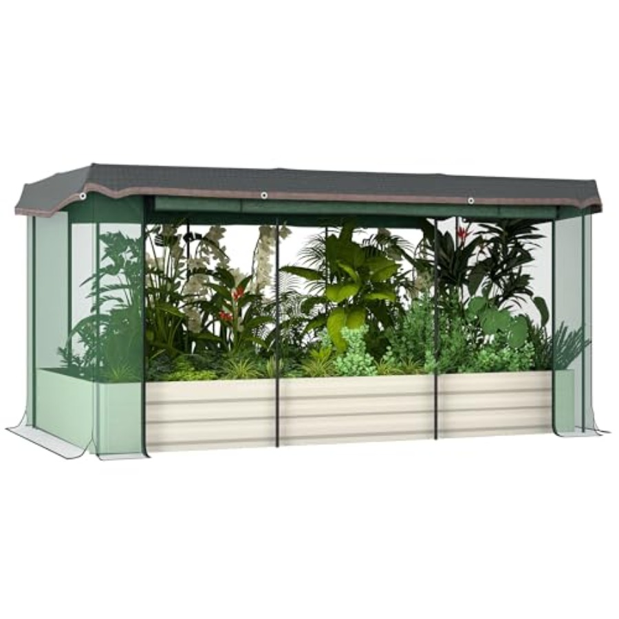 Raised Garden Bed - حوض زراعة معدني مجلفن مقاس 7.3