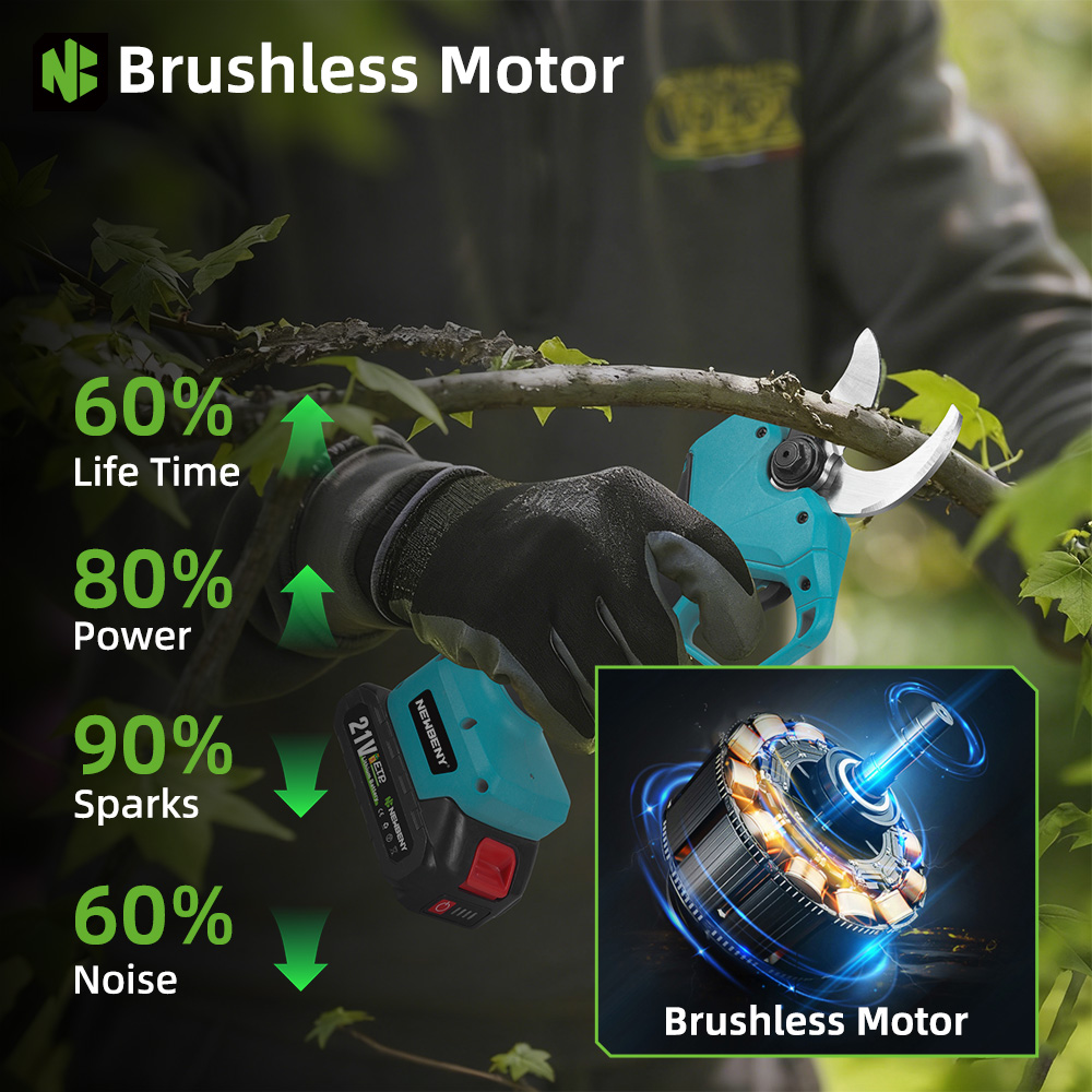 مقص تقليم كهربائي لاسلكي NEWBE - مراجعة Pruning Shears وسعره