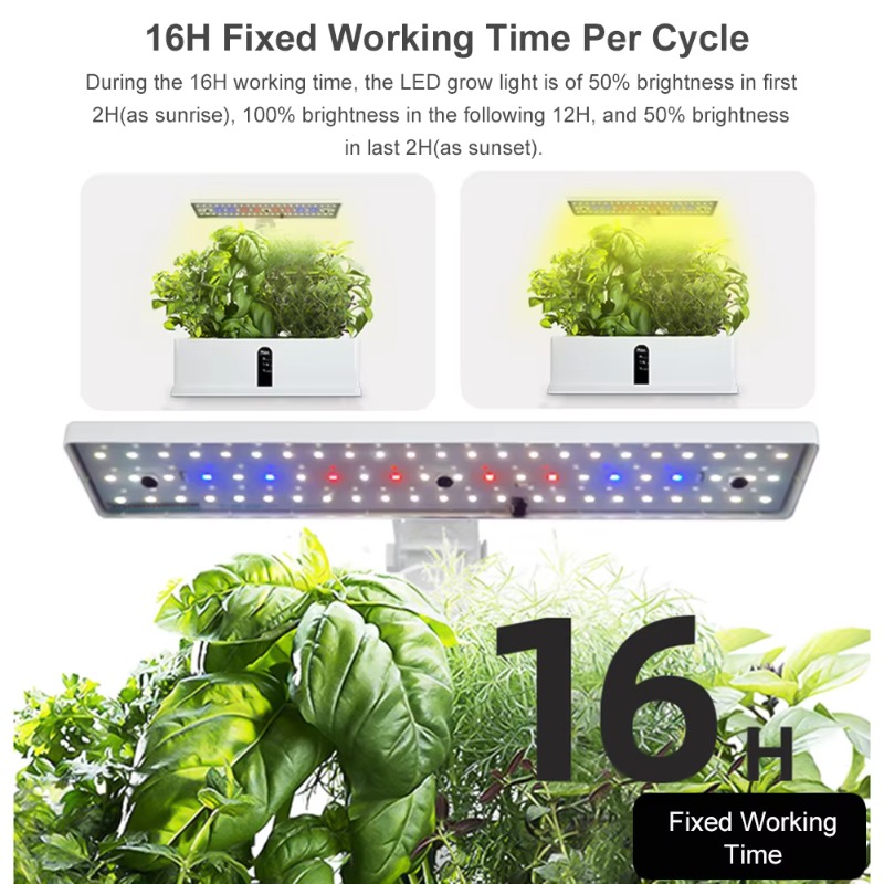 نظام زراعة مائية ذكي بـ 9 وحدا - مراجعة Grow Light Led وسعره