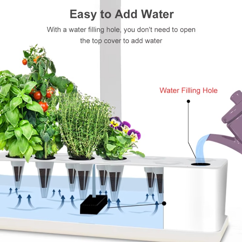 نظام زراعة مائية ذكي بـ 9 وحدا - مراجعة Grow Light Led وسعره