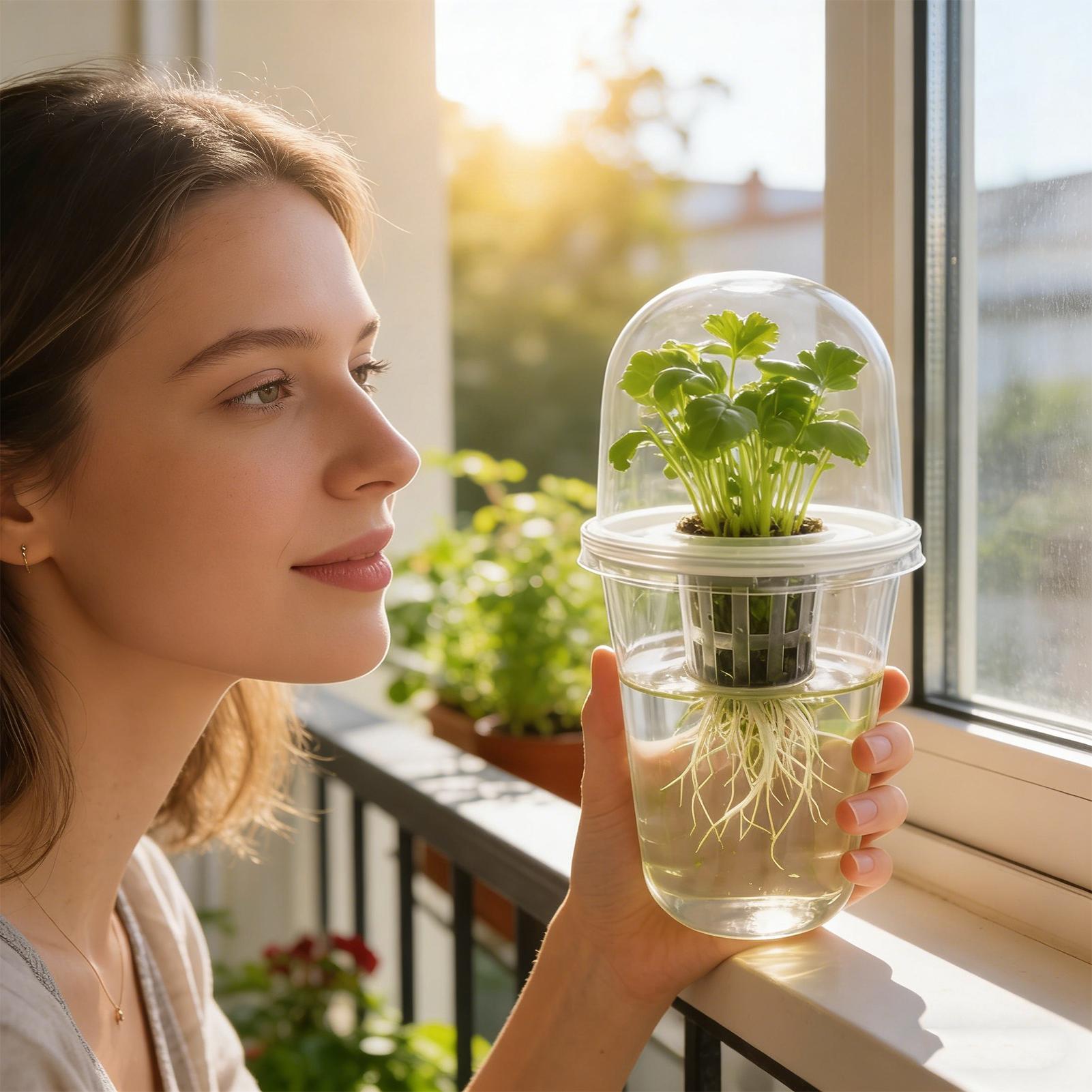 1-5 قطع أكواب شفافة لنمو النبا - مراجعة Seed Starter Tray وسعره