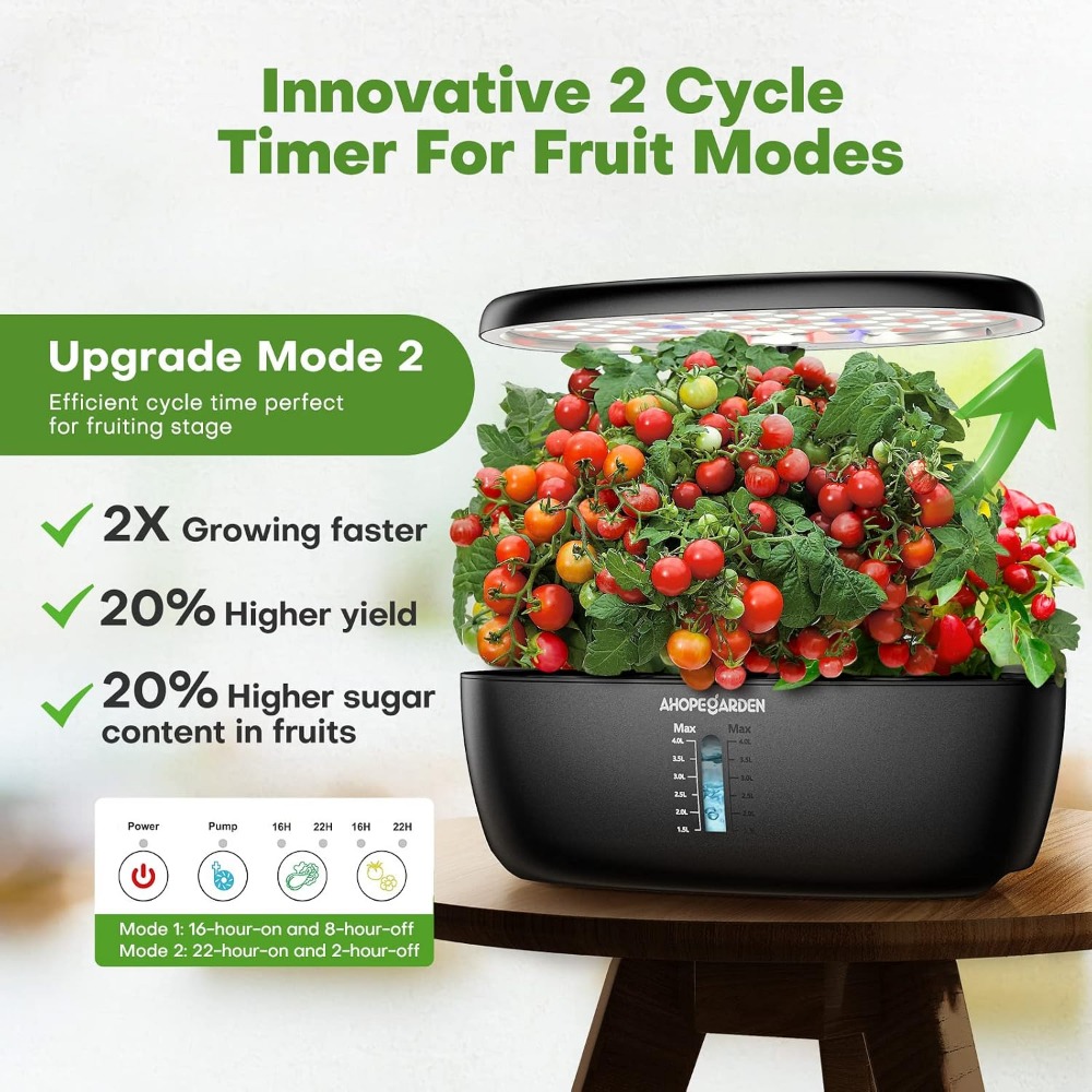 حديقة زراعة مائية بـ 12 وحدة م - مراجعة Indoor Herb Garden وسعره