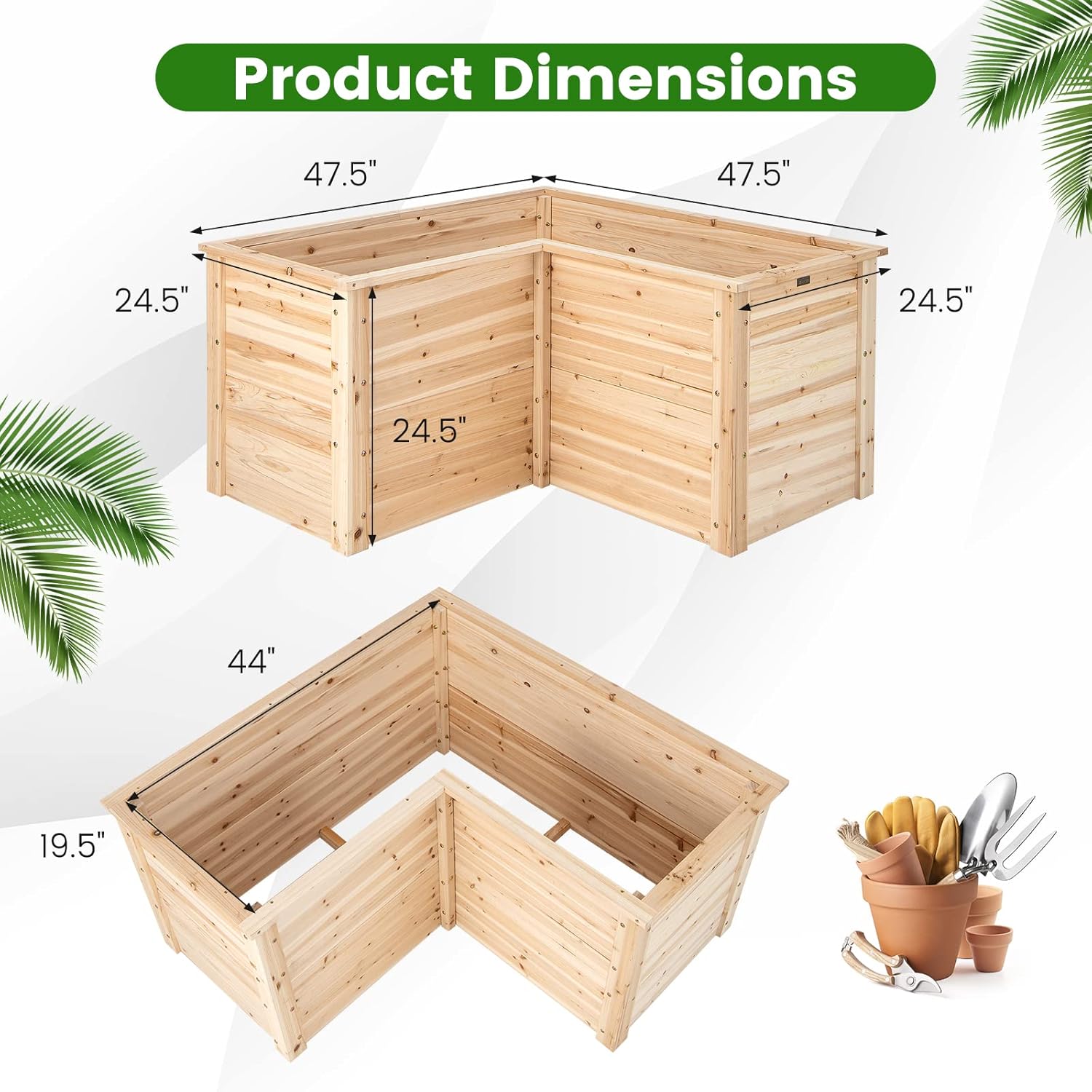 حوض زراعة خشبي صلب للاستخدام ا - مراجعة Raised Garden Bed وسعره