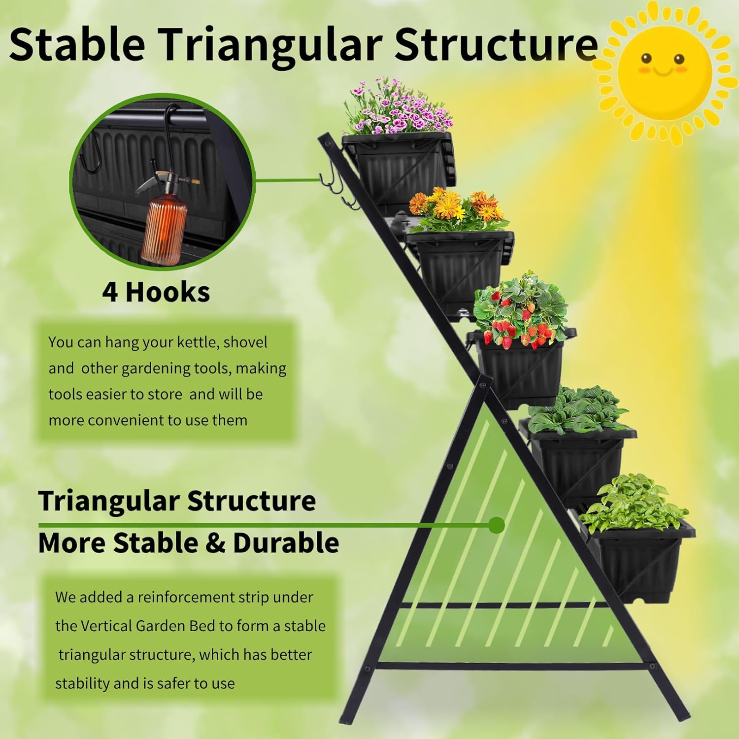 حاوية نباتات معدنية بـ 5 طبقات - مراجعة Vertical Planter وسعره