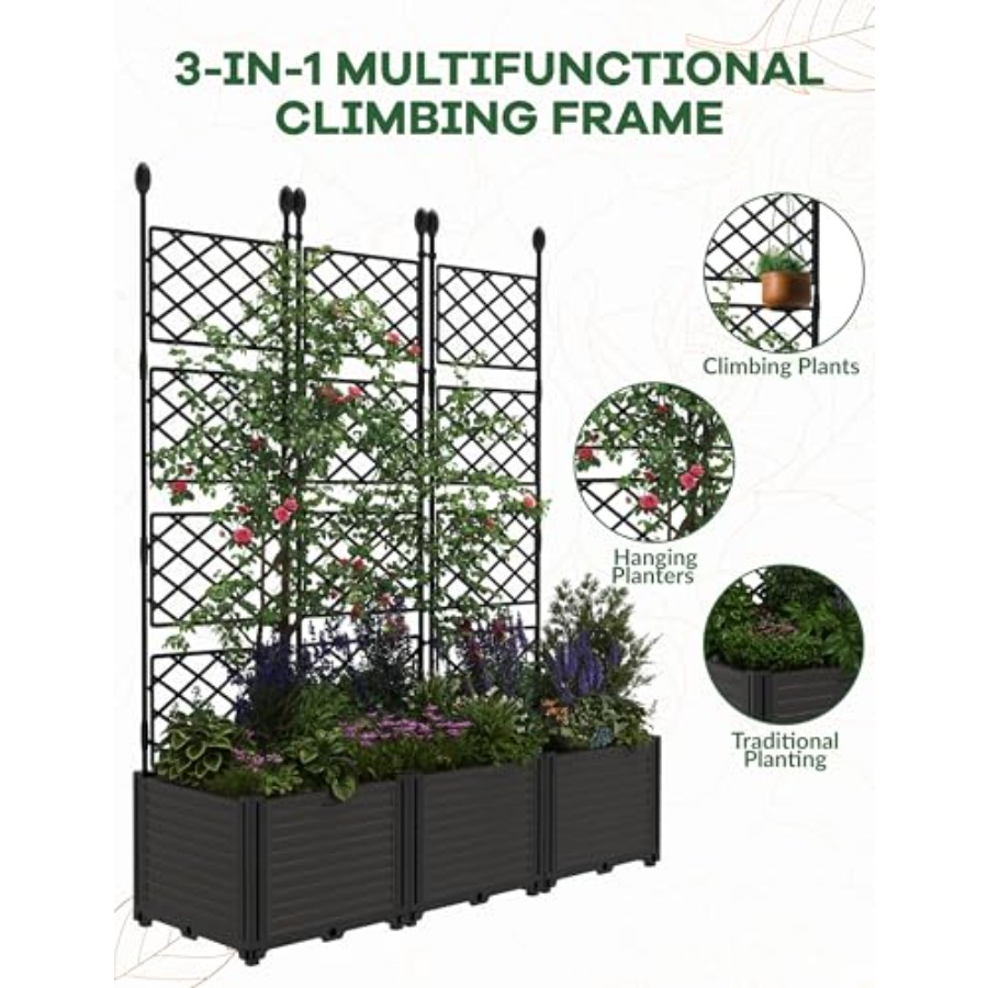 طقم 3 قطع من أحواض الزراعة الم - مراجعة Raised Garden Bed وسعره