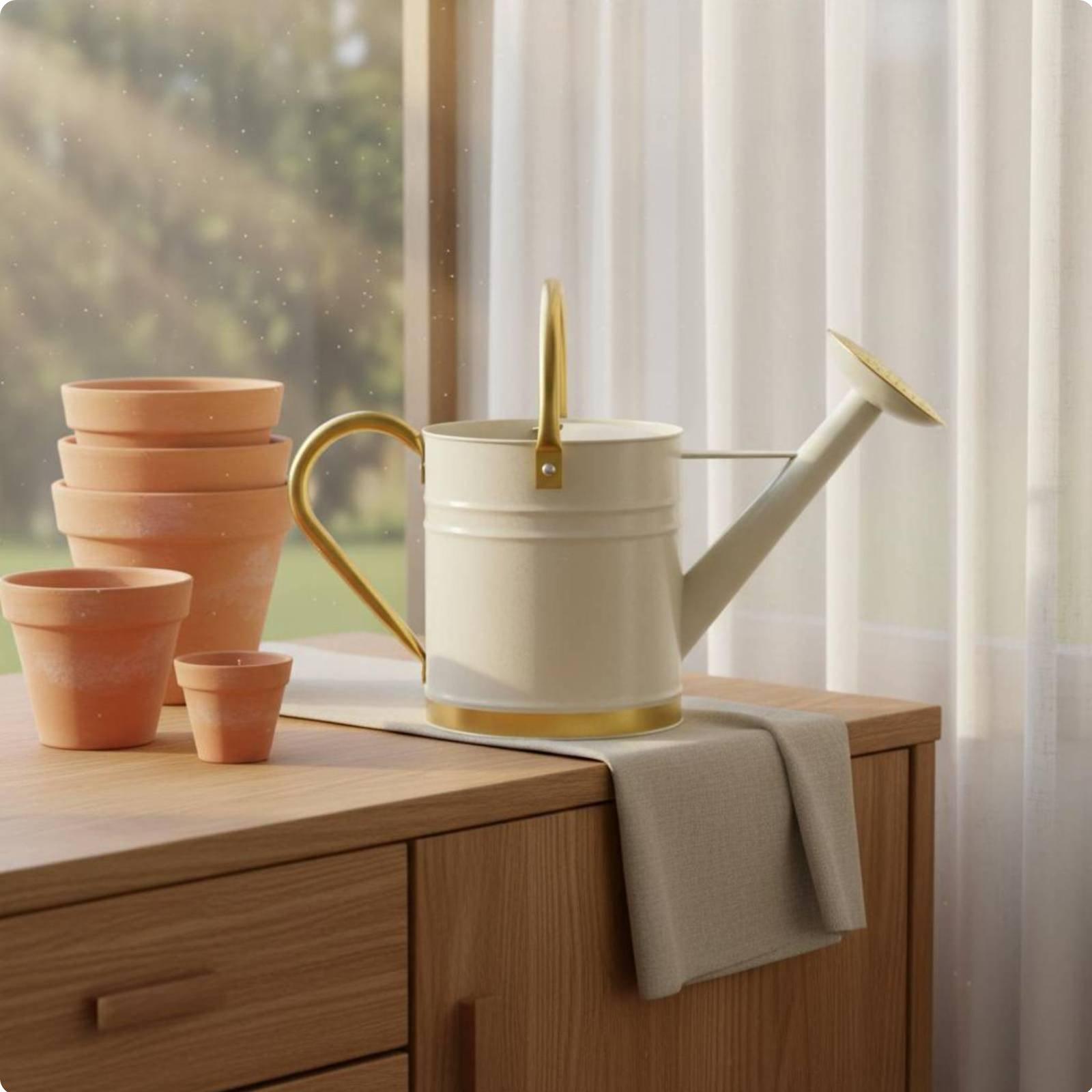 إبريق سقي معدني طويل الفوهة ما - مراجعة Watering Can وسعره